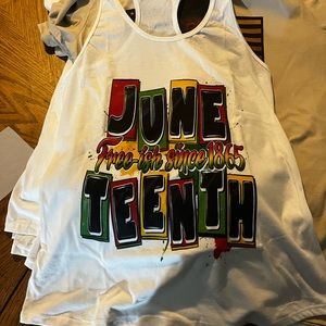 Ladies Juneteenth Tank tops